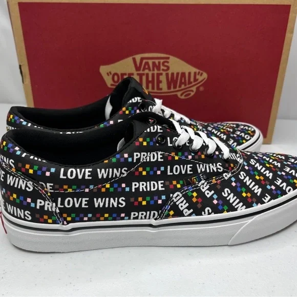 NIB Vans Doheny Pride Sneaker Love Wins Lace Up Off The Wall Men’s - Picture 5 of 11